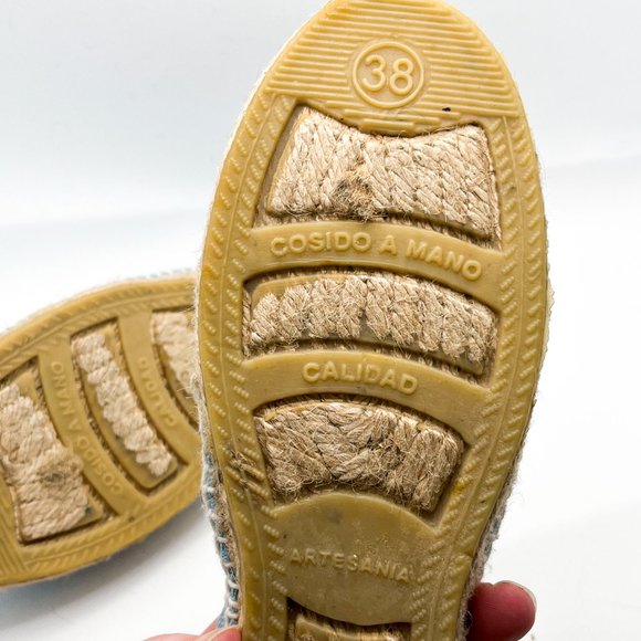 Cousu Main Alpargatas Slip-On Blue Espadrilles *Handmade in Spain* [38] - Picture 5 of 5